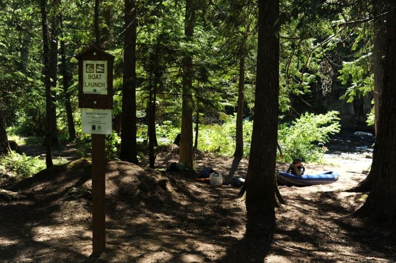 River Access, take-out