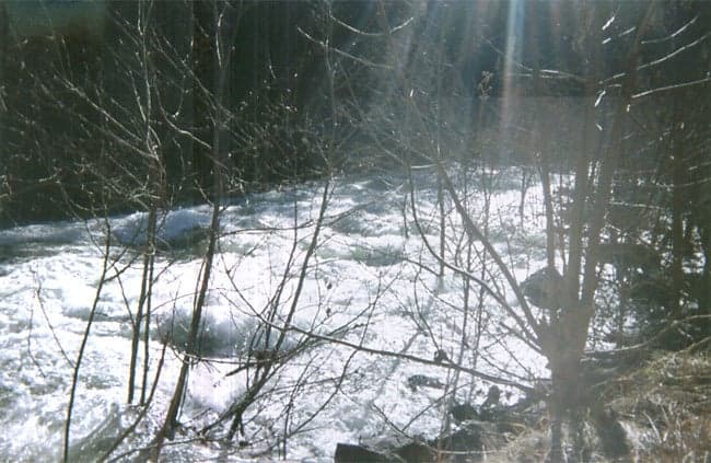 The rapid above the pipe