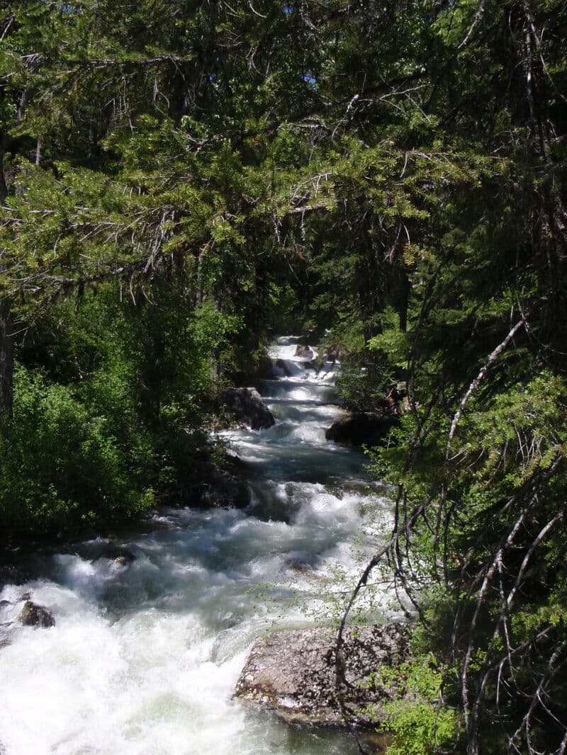Hike-In Above Frankin Bridge Descent