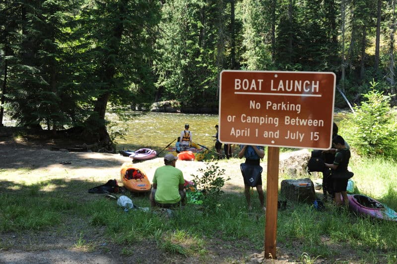 Conrad Crossing Campground, take-out