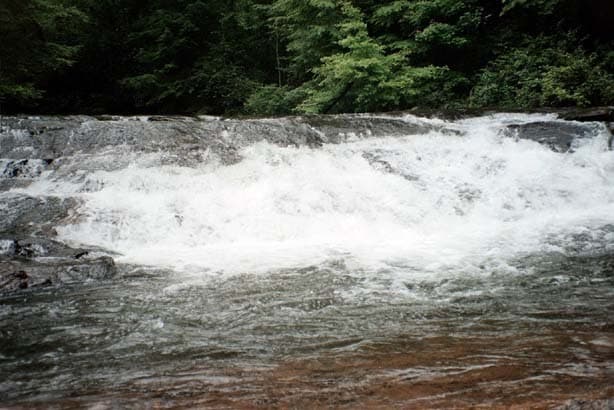 Slide after the falls