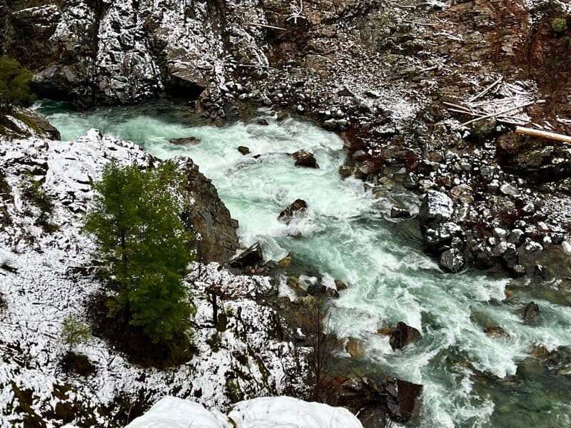 Last Chance & Freight Train at 1200 cfs
