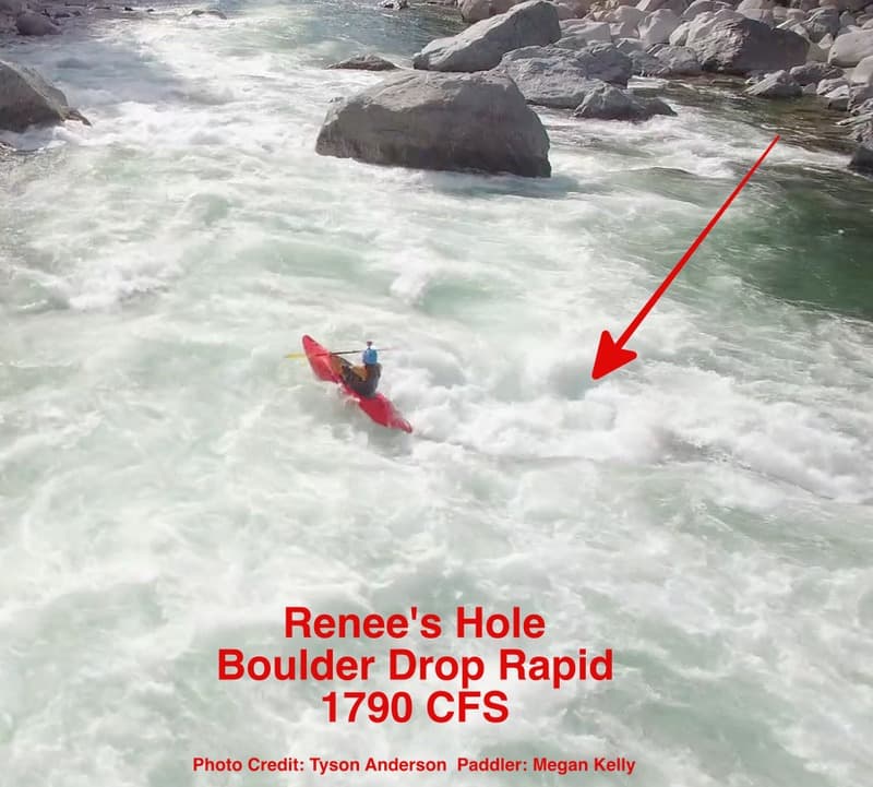 Maps of Boulder Drop Features