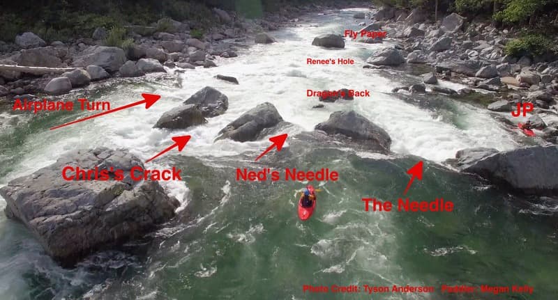 Maps of Boulder Drop Features