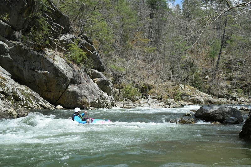Sunny day at great flows. 