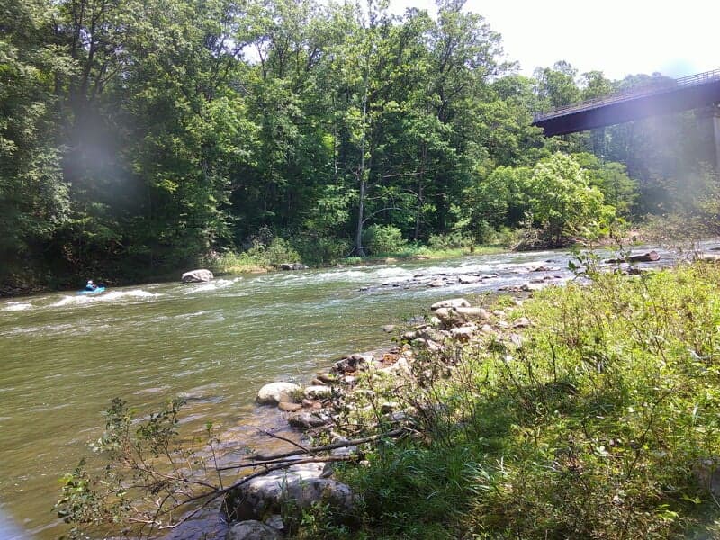 "High Bridge Surfing Waves"
