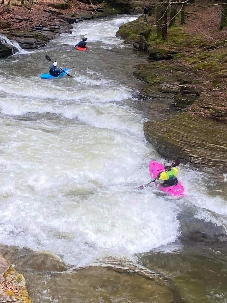 Start of put-in rapids