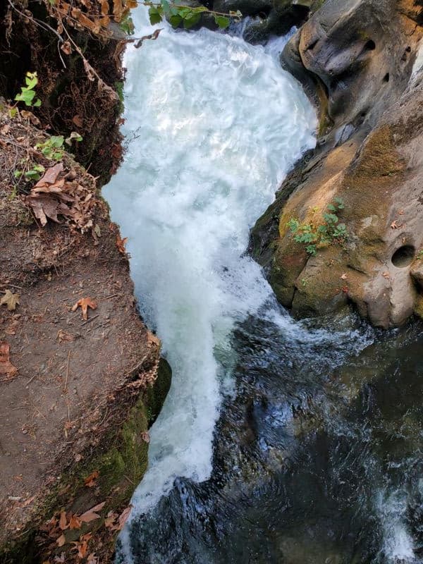  cliff jumping rapid at low water