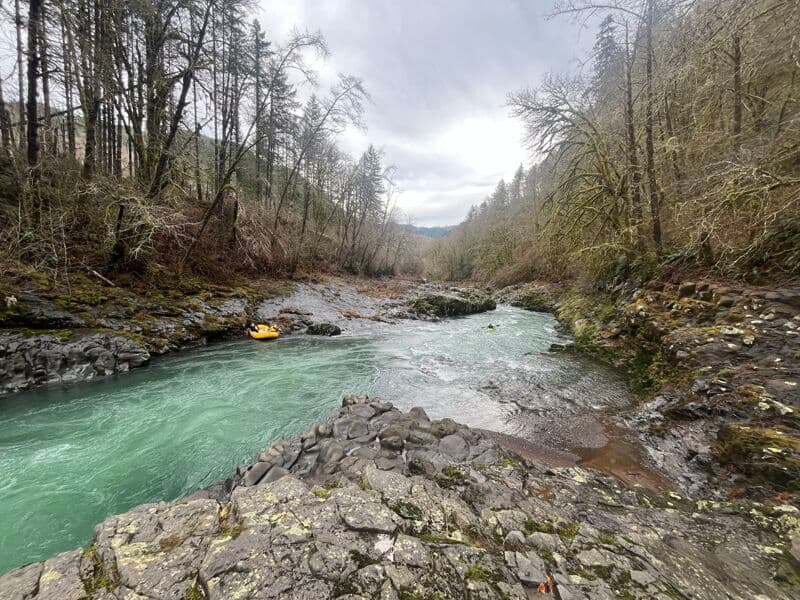Medium flows on the Narrows run.