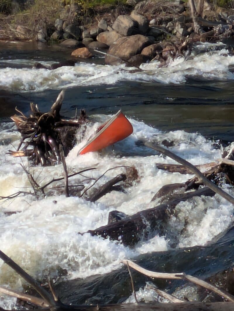 The broken dam in Warrensburg