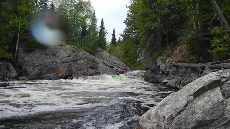 Paddled at 7.8 meters