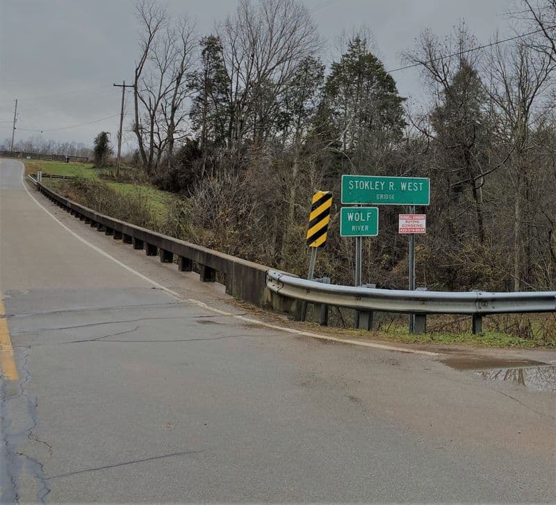 Stokley R. West Bridge (Hwy 325/Red Hill Rd - Stokley West Rd)