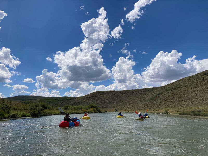Lazy Float: 6 Packrafts at 440 cfs