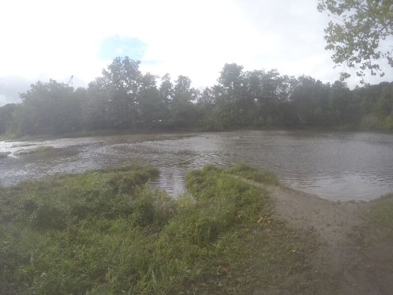 Low water at put in.