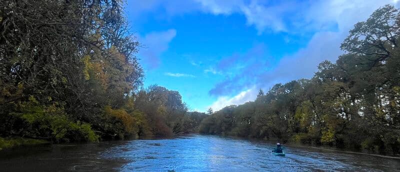Lots of moving flat water, last bit has the most action