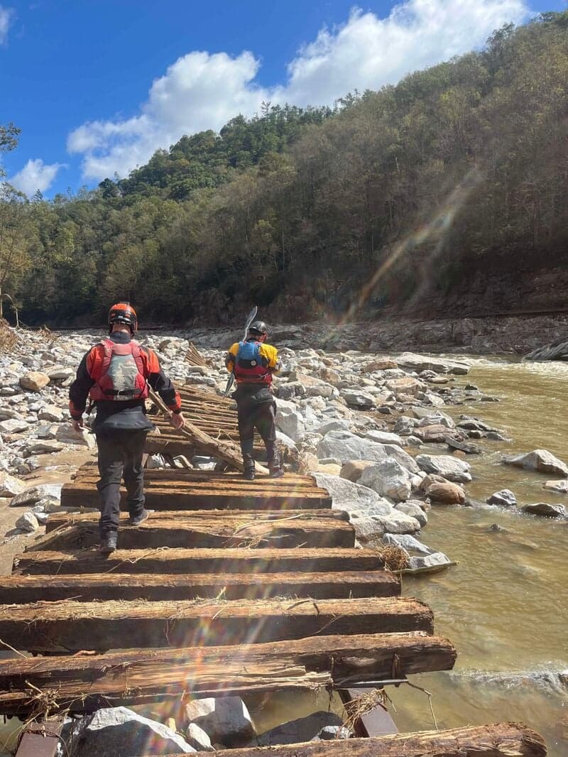 First Descent of the "New" Nolichucky Gorge after Hurricane Helene 2024
