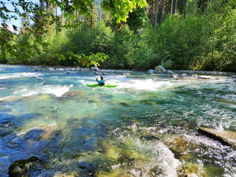 Average Bacon Rapids below the big falls