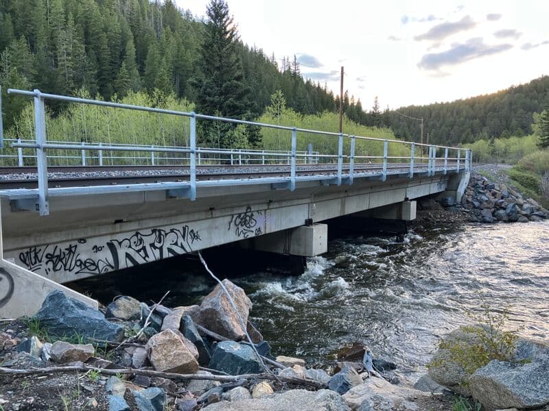 River wide Hazard just below the take out