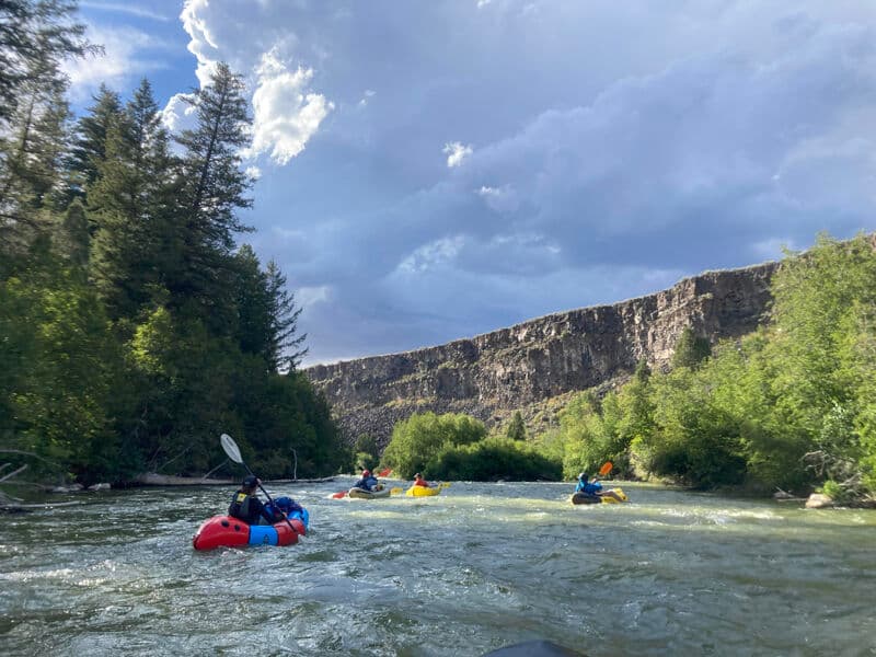 Less-Lazy Float: 6 Packrafts at 440 cfs