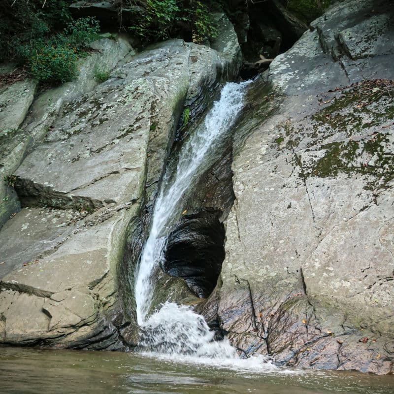 Waterfall river left