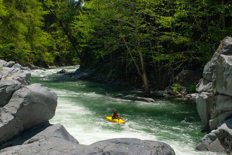 Wooley Creek at 4800 cfs