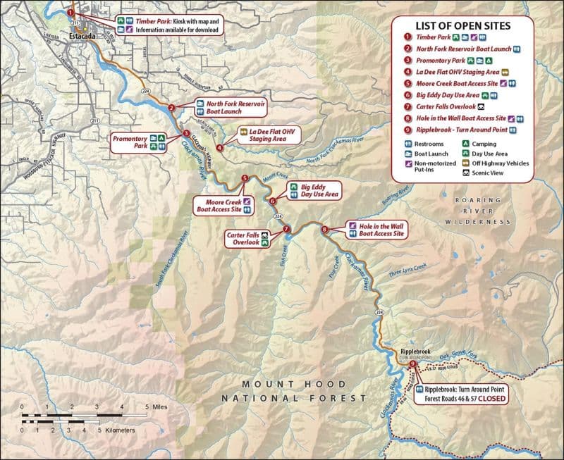 Highway 224 Clackamas River Access Sites