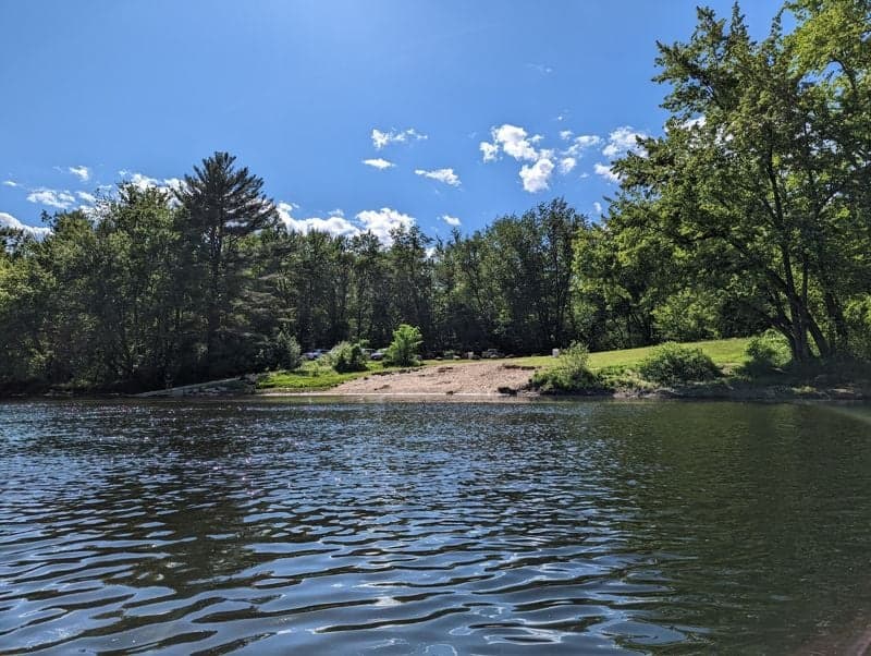 Mid point canoe access
