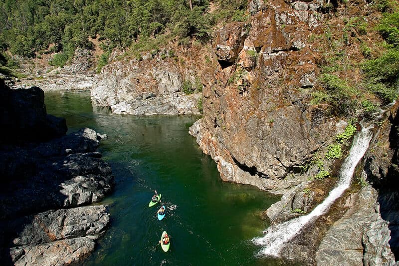 Aerial views of Butler Run at 1850 cfs