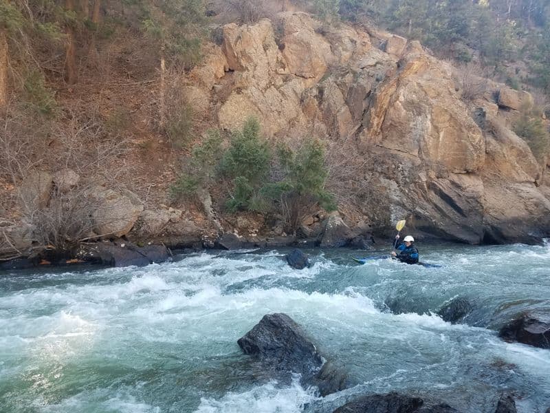 just upstream of Dome Rock