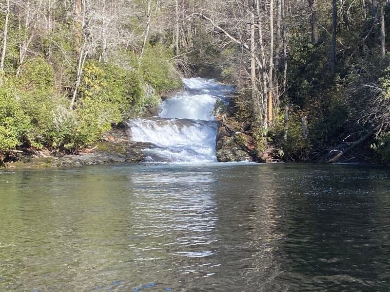 Shallow Boof on 55 MPH Falls