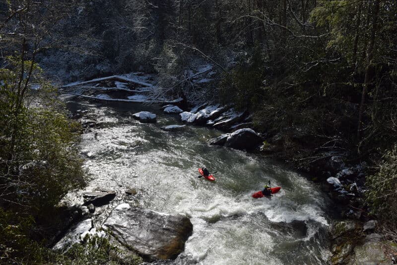 Winter Ellicott Rock Run