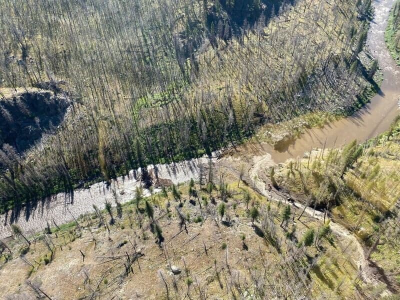 Major Debris Flow at Rams Horn Creek