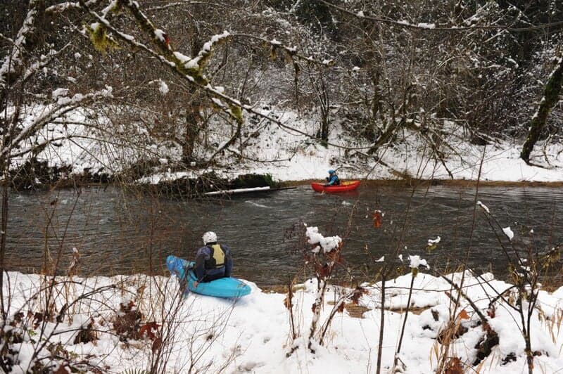 A Snowy Day on the Coweeman