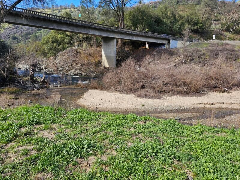 Update on parking situation at Hwy 49 Bridge