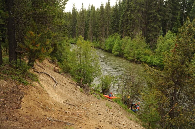 Spring Trip on the Chiwawa with Kayaks and Packrafts
