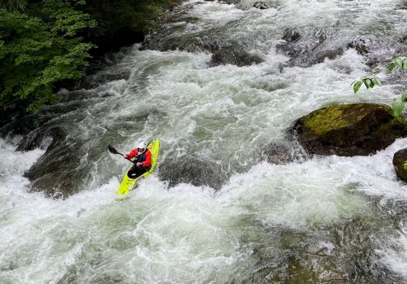 Still fun at low flow!