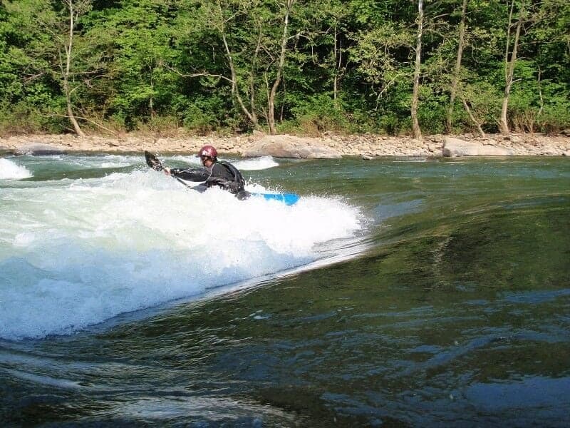 "Surfing Wave Below Bruners"