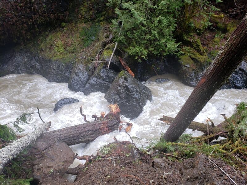 Landslide at Big Momba Jomba