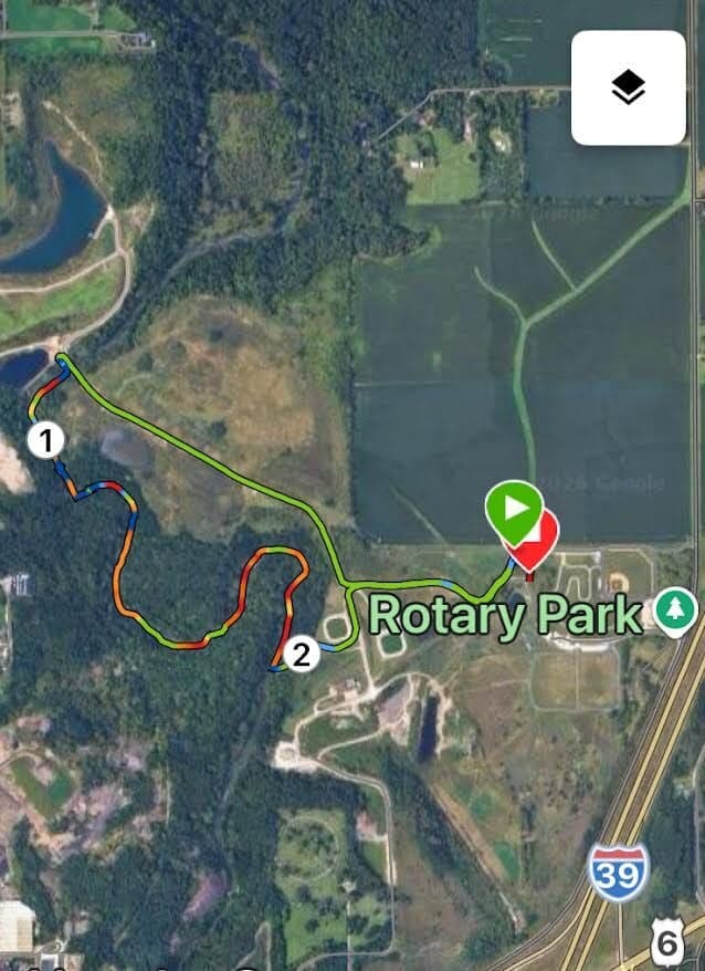 Park and Huck and Hike Option from Rotary Park