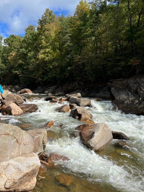 Kayaking Wilson Creek Gorge after Hurricane Helene
