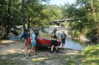 Carrying The Raft to the Water