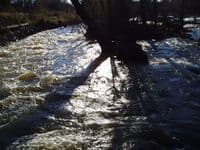Canal above pipeline