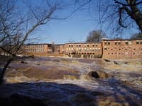 Below the dam
