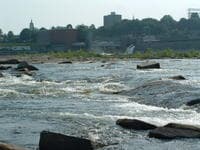 Connecticut River below dam...block and shelf - Holyoke