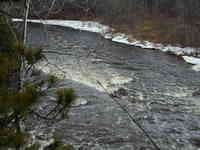 View of ledge from ridgeline.