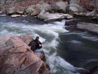 Clint Relaxing at Big Drop
