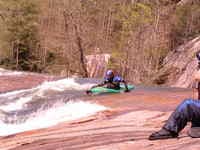 (MN) 1 of 3 Greg about to hand paddle Oceana