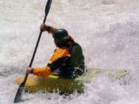 (MN) Mike Melear sliding down bridal veil