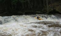 First drop downstream from Shining Cloud Falls