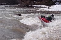 Surfing on Cattaraugus Creek